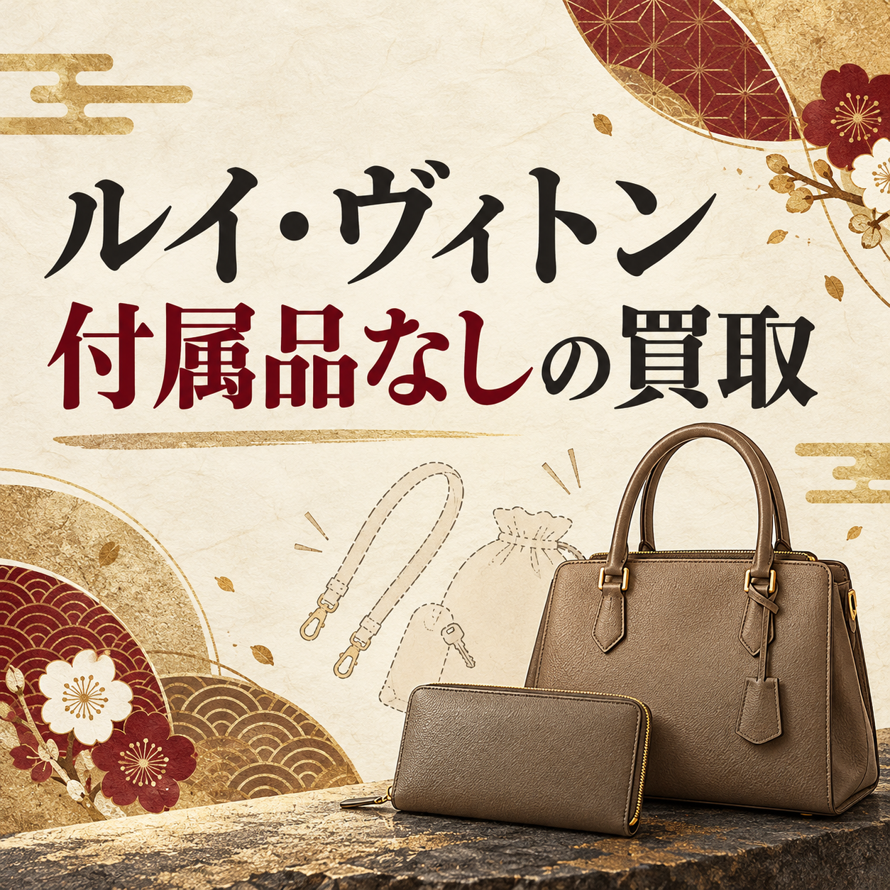 ルイ・ヴィトンの付属品なし買取について解説するアイキャッチ